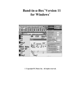 Band in Band in a Box - 2011 (Windows) User manual