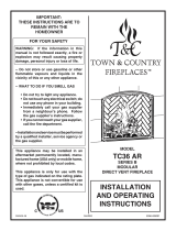 Town & Country Fireplaces TC36 Arch - Series B User manual