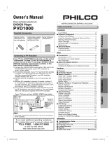 Philco Crafts PVD1000 User manual