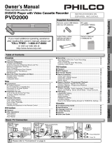 Philco PVD2000 User manual