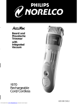 Philips Norelco Beard and Moustache Trimmer with Integrated Vacuum T970 User manual