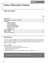 Philips Colour Observation Camera User manual