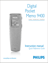 Philips Digital Pocket Memo 9400 User manual