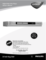 Philips DVD615 User manual