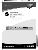 Philips DVD640/001 User manual