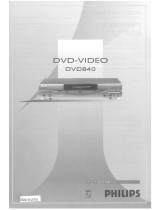 Philips DVD840 User manual