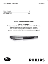 Philips DVDR3375/93 User manual