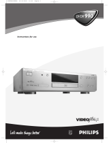 Philips DVDR990 User manual