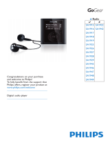 Philips SA1928 2 GB User manual