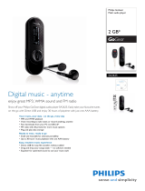 Philips SA2625/02 User manual