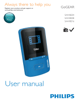 Philips GOGEAR SA4VBE08 User manual