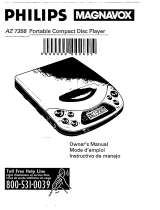 Philips Magnavox AZ 7356 User manual