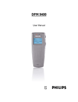 Philips Digital Pocket Memo DPM 9400 User manual