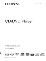 Sony DVP-SR320 User manual