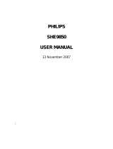 Philips SHE9850/97 User manual