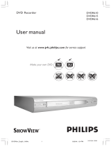 Philips ShowView DVDR612/97 User manual