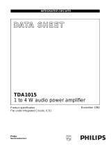 Philips TDA1015 User manual