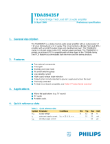 Philips TDA8943SF User manual