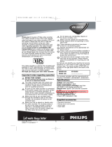 Philips VR139 User manual