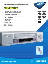 Philips VR630 User manual