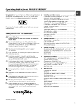 Philips VR850/07 User manual