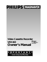 Philips VRX463 User manual