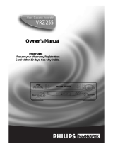 Philips VRZ255 User manual