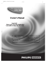 Philips VRZ360 User manual