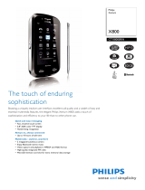 Philips Xenium CTX800BLK User manual