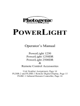 Photogenic Professional Lighting 1250, 1250DR, 2500DR User manual