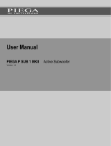 Piega SUB 1 MKII User manual