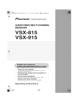 Pioneer 915 User manual