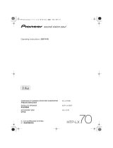 Pioneer HTP-LX70 User manual