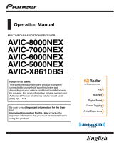Pioneer AVIC X8610 BS Owner's manual