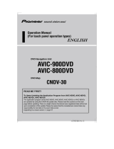 Pioneer AVIC 900 DVD User manual