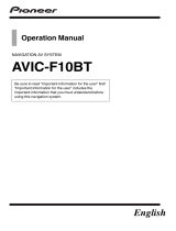 Pioneer AVIC-F10BT User manual