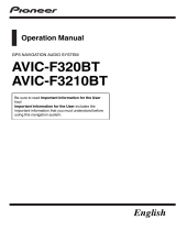 Pioneer AVIC-F320BT User manual