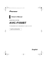 Pioneer AVIC F550 BT User manual