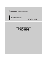 Pioneer AVIC HD3 User manual
