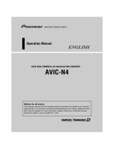 Pioneer AVIC N4 User manual