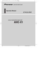 Pioneer AVIC X1 Owner's manual