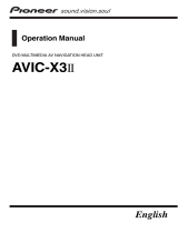 Pioneer AVIC-X3-II User manual