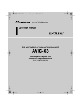 Pioneer AVIC X3 User manual