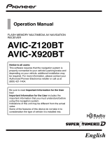 Pioneer AVIC Z120BT User manual