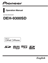 Pioneer DEH-9300SD User manual