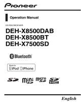 Pioneer DEH-X7500SD User manual