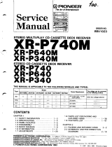 Pioneer XR-P640M User manual