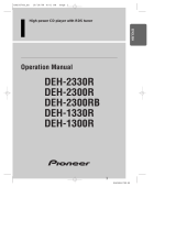 Pioneer DEH-2300RB User manual