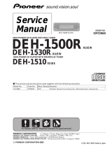 Pioneer DEH-1510XU/EE User manual