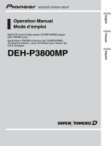 Pioneer DEH-P3800MP User manual